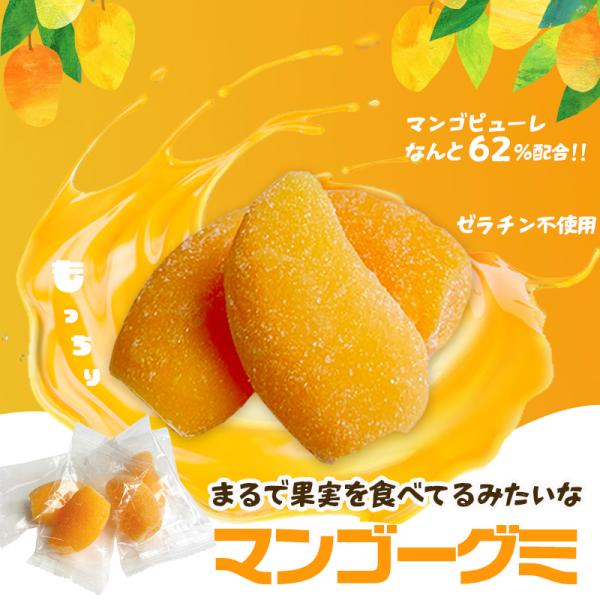 [Release date: August 4, 2025]ゼラチン不使用 芳醇！「マンゴーグミ」《 300g 》タイ産のマンゴーピューレを62％も使用したマンゴーグミそのマンゴーピューレの配合率はなんと日本のグミ史上最高！ですので、素材そ...