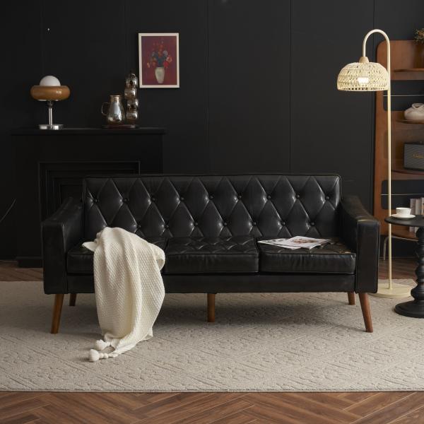 ソファー 3人掛け カウチソファ リビングソファ 肘付き