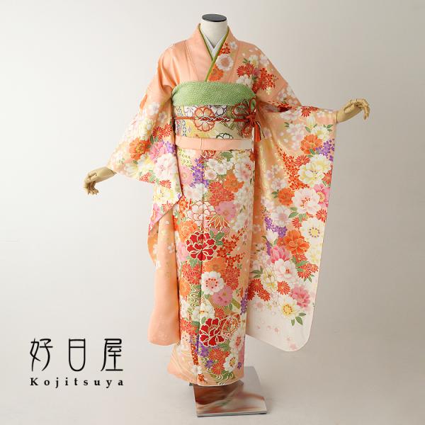 振袖レンタルフルセット正絹着物結婚式成人式身長152 167cm オレンジor 008 Buyee 日本代购平台 产品购物网站大全 Buyee一站式代购bot Online