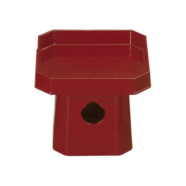 四角三宝 三方 さんぽう さんぼう 樹脂製 朱 5寸 奥行14.5cm×幅14.5cm