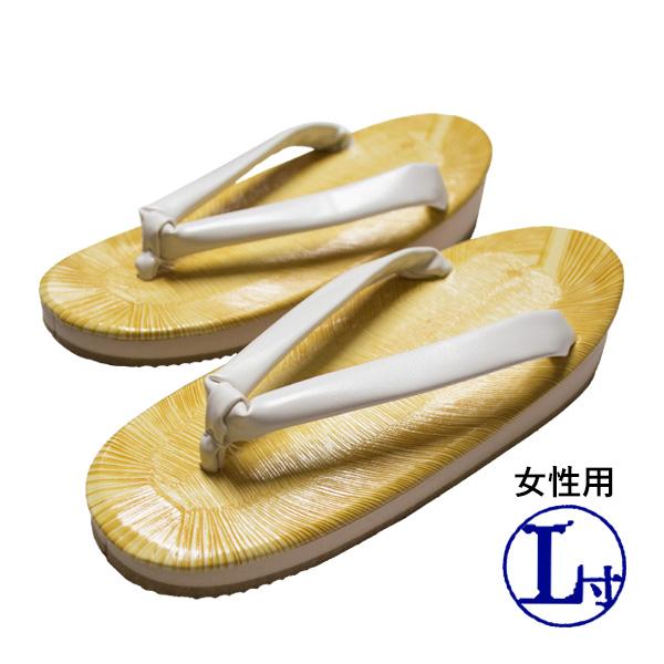 寺院用の普段履き(実用履き)として一般的に使用されている白鼻緒の草履です。裏底はサンド底(刻みのあるアウトソールを発泡スポンジに貼り合わせたもの)で、軽量かつクッション性に富んでいるため、歩きやすく踊りやすいとご好評をいただいております。商...