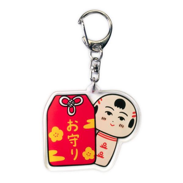 仙台弁こけし アクリルキーホルダー おまもり / アクキー 宮城 ご当地