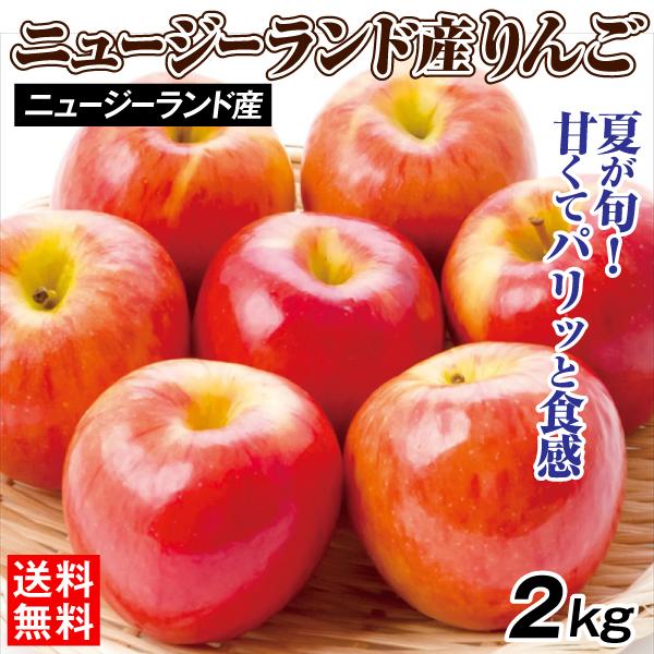 りんご 2kg ニュージーランド産りんご おまかせ 送料無料 食品