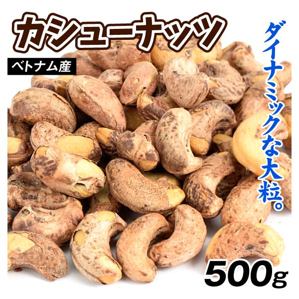 カシューナッツ 500g 皮あり 皮なし 塩味 素焼き 2種類 ☆2つ  