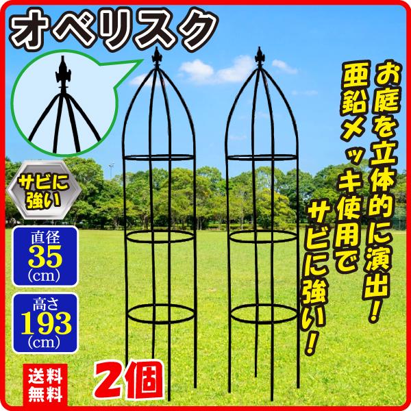 [Release date: June 9, 2014]商品情報ガーデニングにオススメのオベリスク!人気のロングセラー商品。シンプルで使いやすい!サイズ (約) : 直径35×高さ193(cm)、パイプ径 13mm材質 : 鉄製備考 : 簡...