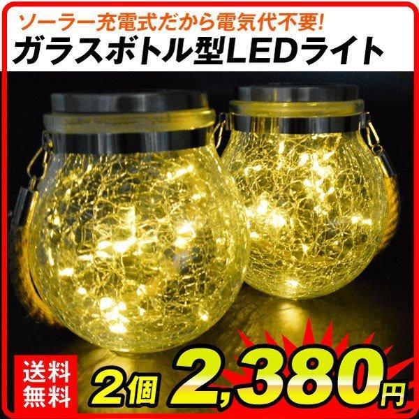 ソーラーライト ガラスボトル型 2個セット Ledライト ガラス ガーデンライト 屋外 防水 照明 おしゃれ 電球色 ソーラー充電式 夜間自動点灯 電気不要 国華園 Sa1766 花と緑 国華園 通販 Yahoo ショッピング
