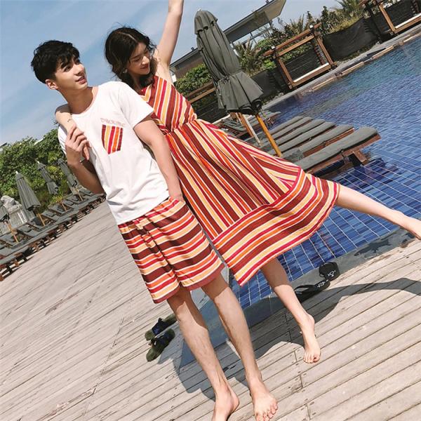 ペアルック セットアップ Tシャツ パンツ ワンピース 夏 ビーチウェア プリント メンズ レディース カップル オシャレ カジュアル Buyee Buyee 日本の通販商品 オークションの代理入札 代理購入