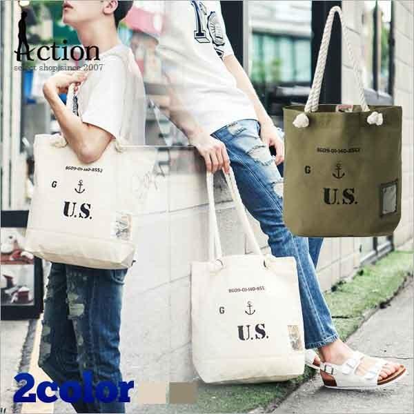 トートバッグ エコバッグ キャンバス メンズ トート メンズバッグ メンズ カジュアルバッグ トート メンズバッグ レディース メンズ 男女兼用 Act B6462 Kokoa 通販 Yahoo ショッピング