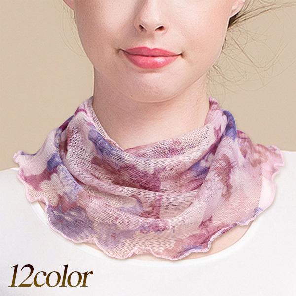 ネックカバー ネックウォーマー シフォン エレガント Uvケア 日焼け防止 旅行 冷房対策 寒さ対策 シルク100 送料無料 メール便 Bx Neck J01 Kokoa 通販 Yahoo ショッピング
