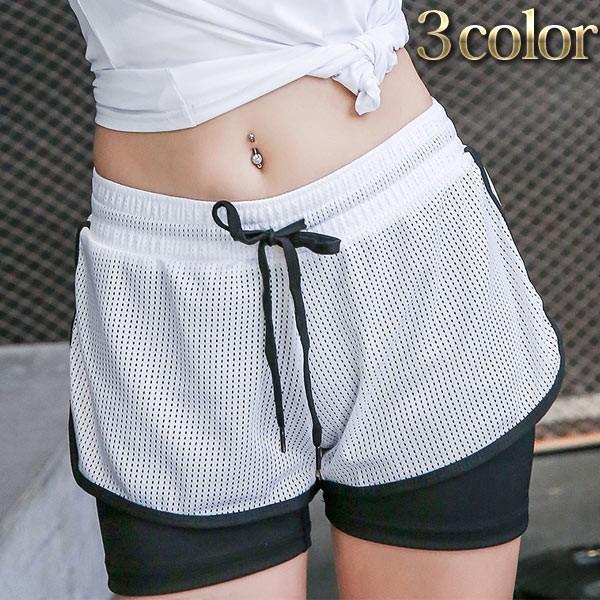 レディース スポーツ ショートパンツ ショーパン フィットネス 短パン インナー付き ジョギング トレーニング メッシュ 吸汗速乾 通気性 送料無料 メール便 Ox Sw9fe Sz Kokoa 通販 Yahoo ショッピング