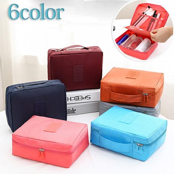 レディース トラベルポーチ メイクポーチ 旅行用 コスメポーチ 薬 化粧品収納 下着類 マルチケース 収納袋 旅行 出張 軽量 両ジップ メール便 Ztx P11de Sz Kokoa 通販 Yahoo ショッピング