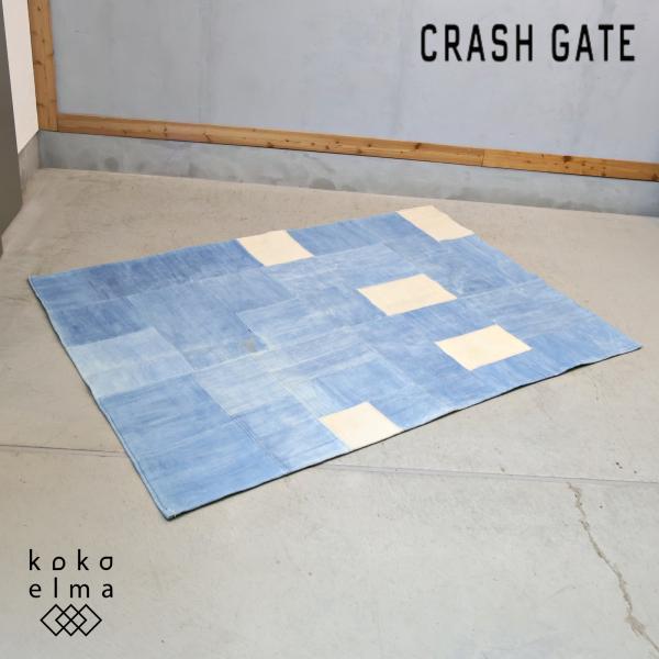 CRASHGATE クラッシュゲート デニムパッチラグ カーペット 絨毯 西海岸 CRUSH CRASH PROJECT CRASHGATE クラッシュゲート デニムパッチラグ