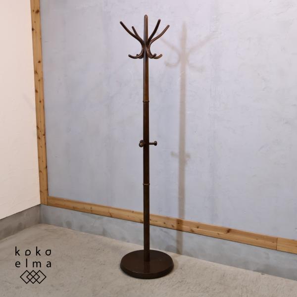 秋田木工 AKIMOKU 45 コートスタンド ポールハンガー レトロ 帽子掛け