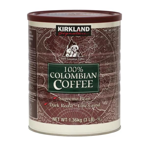 他サイト： カークランドシグネチャー コロンビアコーヒー（粉）1.36kg　コストコの商品画像