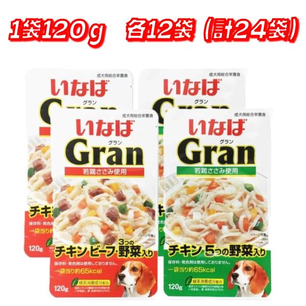 イナバ グラン レトルト ドッグフード 120g x 24 コストコ