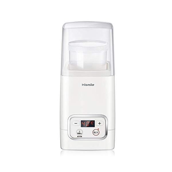 他サイト： Hismile コンパクトヨーグルトメーカー 25~69℃温度調節/1~99時間タイマー設定 甘酒 低温調理にも対応 進化した独自の立体加熱構造の商品画像