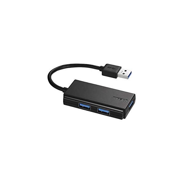 他サイト： バッファロー BUFFALO USB3.0 バスパワー 3ポートハブ ブラック コンパクトモデル BSH3U105U3BK Windows/Maの商品画像