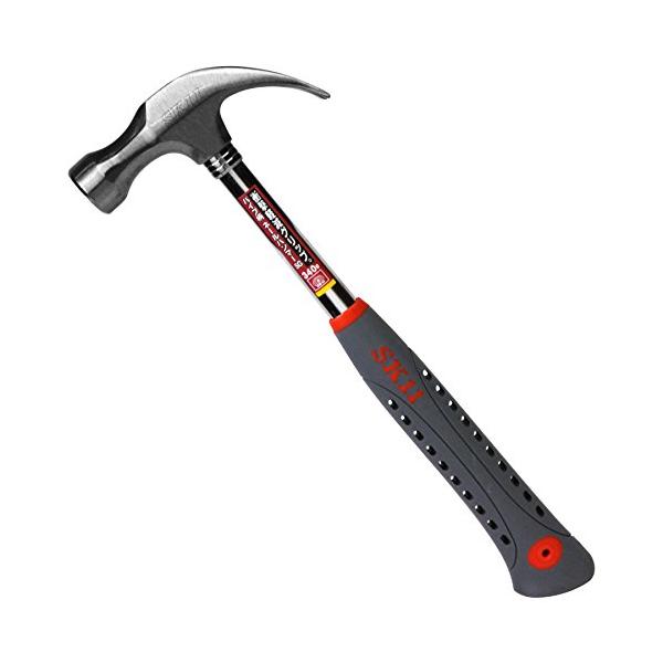 インダストリアルBlack/340g/340g・Size:340g・パッケージ個数:1・用途:叩き作業・特徴1:衝撃軽減グリップ採用で、打撃時の手への衝撃をやわらげ、長時間作業でも疲れにくい・特徴2:片側が釘抜きになっている・特徴3:頭部の...