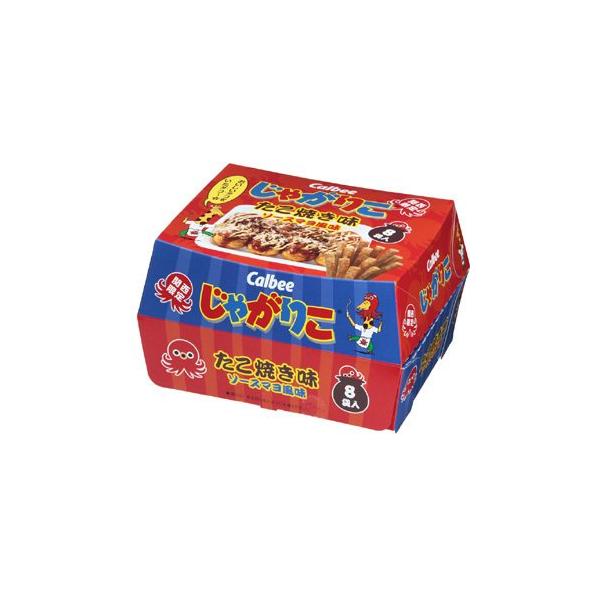 他サイト： 関西限定 関西限定 カルビー (Calbee) じゃがりこ たこ焼き味 ソースマヨ風味 1箱 8袋入りの商品画像