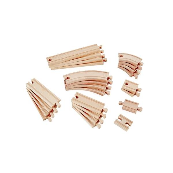 ブラウン/?20.32 x 48.01 x 25.4 cm/E3707・PatternName:拡張レールセット・パッケージ個数:1・世界60か国以上で愛される知育玩具、ハペのおもちゃ・レールを創造的に組み合わせる能力の構築・木や建物などを...