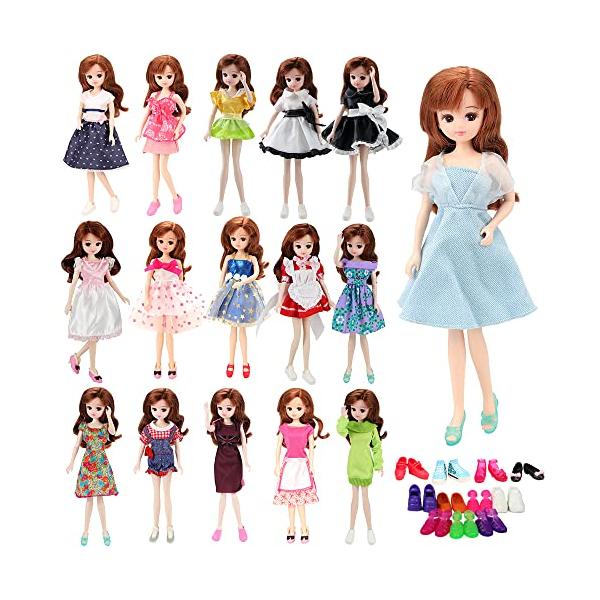 クリスマス リカちゃん服 人形 洋服 ハンドメイド 2303番