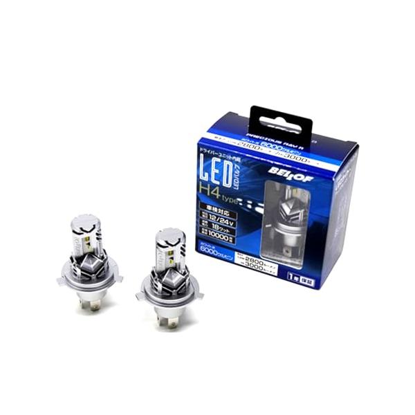 BELLOF (ベロフ) ヘッド&フォグLEDバルブ プレシャス・レイR 6000K (H4