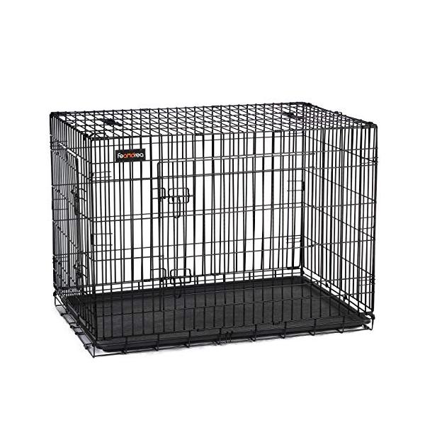 折り畳み式黒/XXL (122x74.5x80.5cm)/NPPD48H・Size:XXL (122x74.5x80.5cm)Color:黒・パッケージ個数:1・ペットハウスとして広々とした空間は居住とトイレスペースに分けることができ、ペッ...