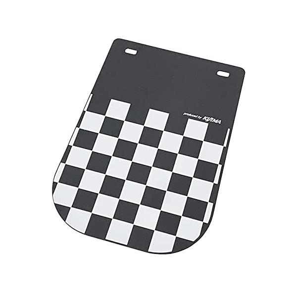 キジマ(Kijima) バイクパーツ フェンダーフラップ チェッカーパターン 188×165mm ピッチ120mm 汎用品 206-9060