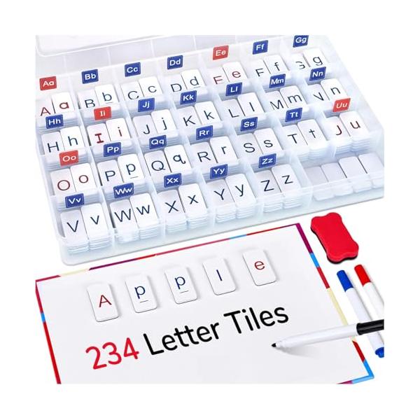 アルファベットデザイン収納 Amazon.co.jp: VoSinrly マグネット文字234個 9色 マグネット