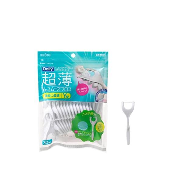 他サイト： エビス デイリー 超薄 Y型 スムーズフロス 30本入り 2個組の商品画像