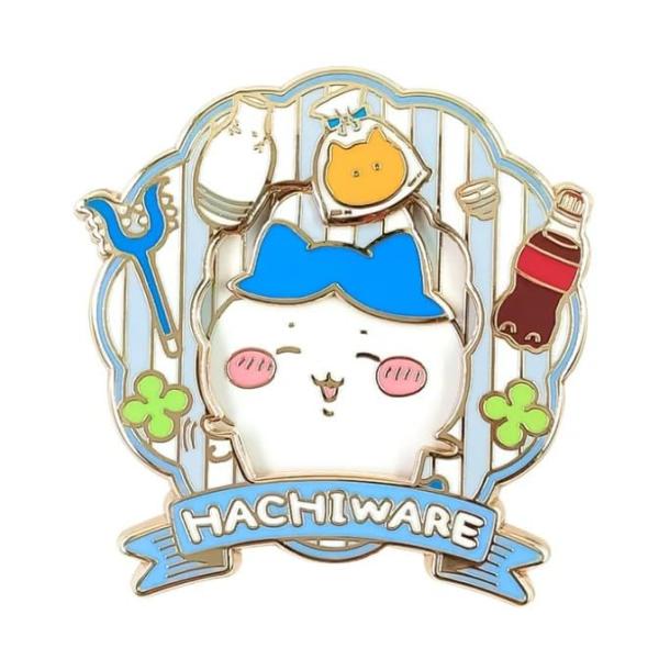 ハチワレ/サイズ（約）：H49.85×W47mm/4994209133330・パッケージ個数:1・サイズ（約）：H49.85×W47mm・材質： 　本体：亜鉛合金 　留め具：TPR・製造地：中国・パーツが動く楽しいギミック付きのピンバッジです