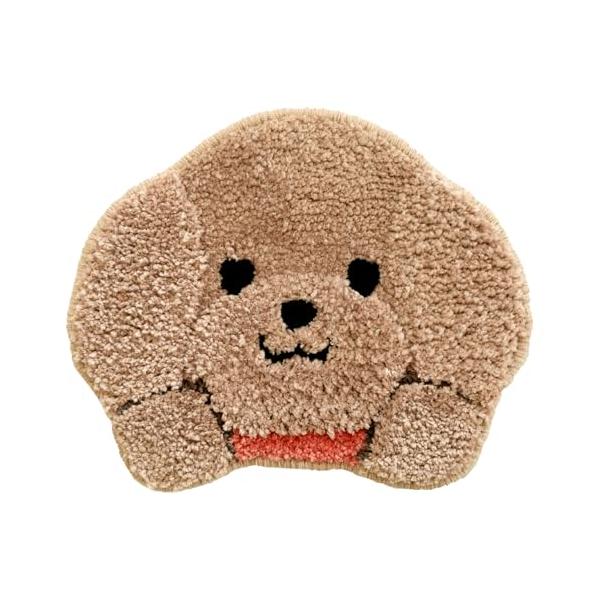オカ(OKA) ファンディットアニマル デコレーションマスコット プードル ベージュ(かわいい フタカバー 犬 いぬ 吸着 ふわふわ)