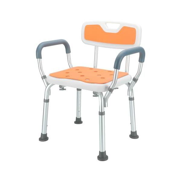 オレンジ/背もたれ肘掛け/肘掛け付き・Color:オレンジSize:背もたれ肘掛け・高品質素材優れったPE材とアルミ材を採用し、耐久性・安定性が良い、錆びはしないし、使用体重制限は最大150kgなので、体格の良い方も安心して座れます。安定性...