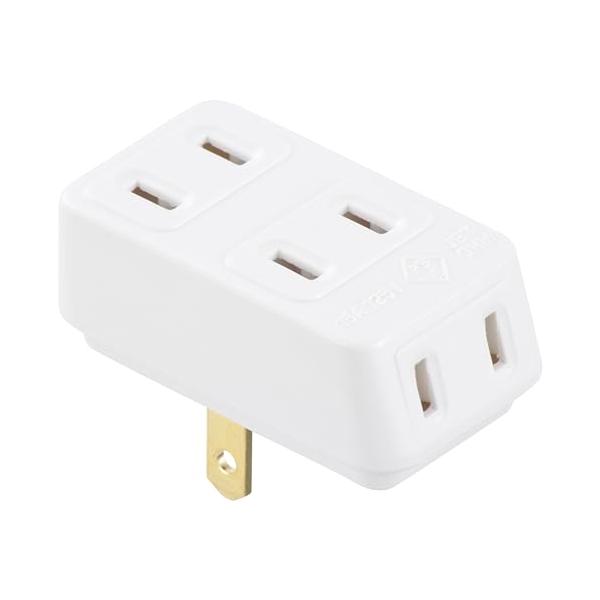 ホワイト/-/HS-A31/W・パッケージ個数:1・ 特 長 　1つのコンセントを3分配　絶縁カバー付きプラグ　本体カラーはホワイト・ 仕 様 　コンセント：3個口・15A 125V 合計1500ワットまで