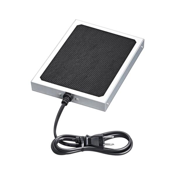 W190×H21×D130mm　安定消費電力：13W・ライトに巻き付きヤケドの恐れがあるヘビやトカゲにも最適なヒーター・カメの仲間は甲羅の真下に肺があるため、上からの暖房が的です・遠赤外線でケージ全体の空気を適度に暖かく保つことができます・...