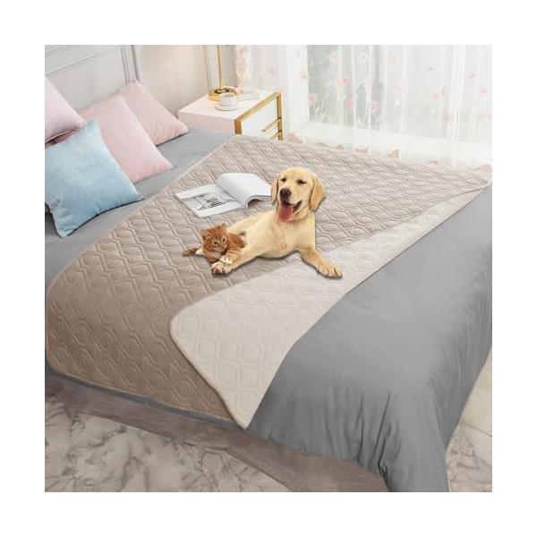 ダークカーキ＆ライトカーキ/130*150CM/BOOMAGU-SXG01・Color:ダークカーキ＆ライトカーキSize:130*150CM・? 完全防水この防水シーツは5層の高密度複合材料で作られており、二重の防水保護が可能です。ペット...