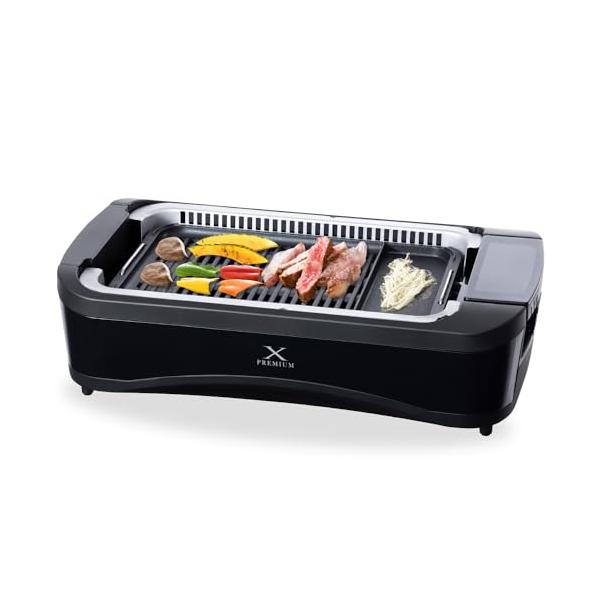[山善] 煙の少ない 焼肉プレート XGRILL premium 山善 煙の少ない 焼肉プレート XGRILL PREMIUM ワイドサイズ 吸煙機能