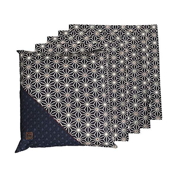 トラディショナルブルー/59 63 cm/-・特徴５枚セットの和調柄・サイズ約 59 63 cm・生地組成綿100%・原産国日本・ご注意サイズは 八端判 59 63 cm です。銘仙判 の 55 59 cm ではございません。