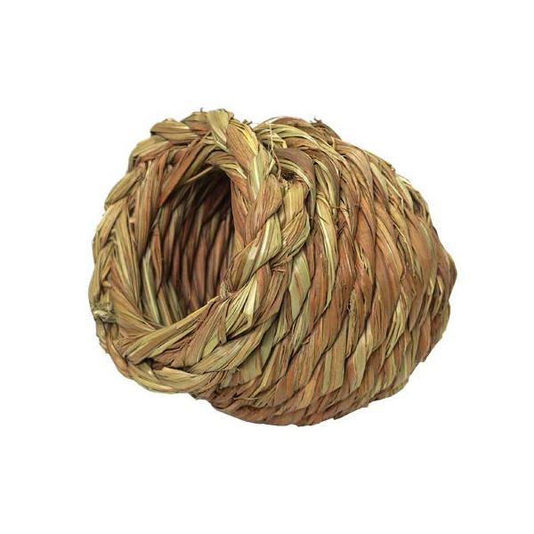 パッケージ個数:1・サイズ：径120×長さ135mm　手作りのため、サイズに多少誤差があります。・材質：イネ科天然草（熱殺菌処理済み）・適応鳥：キンカ鳥、十姉妹、コキン鳥、文鳥など