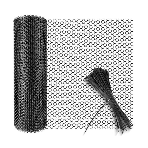 ブラック/8mm穴，40cm x 3m/8mm穴，40cm x 3m・Size:8mm穴，40cm x 3mColor:ブラック・耐久性のある素材防護ネットは、耐久性、軽量性、耐食性をする高品質のポリエチレンプラスチックから作られています，...