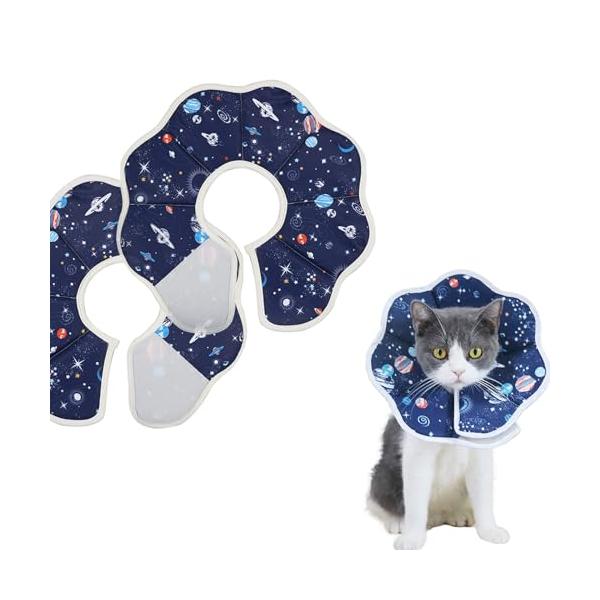 宇宙デザイン/L/T1-V624-KGFW・Color:宇宙デザインSize:L・パッケージ個数:1・去勢手術・避妊手術後の傷なめ防止視界を遮らないのでプラスチック製のものに比べてストレスが少ないです。壁や家具にぶつかって傷つける心配もあり...