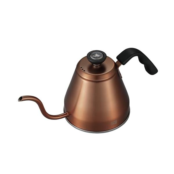 他サイト： QAHWA(カフア) コーヒーポット 1.2L カッパー 樹脂製ハンドル 細口タイプ 温度計付き ドリップケトル シービージャパンの商品画像