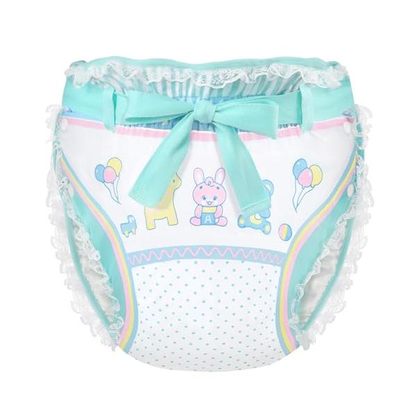 LittleForBig大人用布おむつカバー 遊園地柄 通気性3層構造 防水