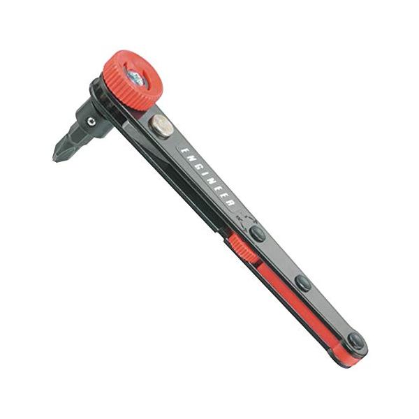エンジニア オフセットラチェット +2/-6mm DR-05 黒 先端厚さ 40mm