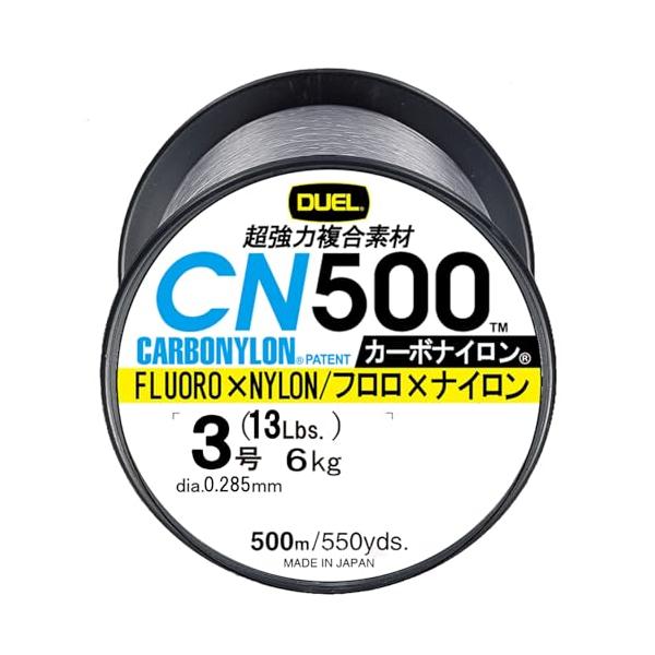 DUEL(デュエル) カーボナイロンライン 3号 CN500 500m 3号 GR グレー H3453-GR