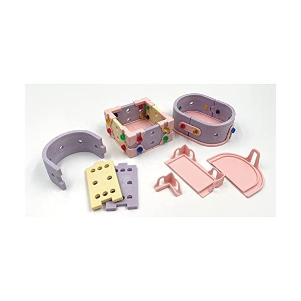 -/-/JE-041・丸箱パーツ(2枚)、板パーツハーフ(10枚)、フラットパーツ(4ケ))、丸底プレート(2枚)、底プレート(4枚)、底プレート真ん中(1枚)、コーナーパーツ(8ケ)・対象年齢:6歳以上・別売りのねじハピドライバーとねじを...