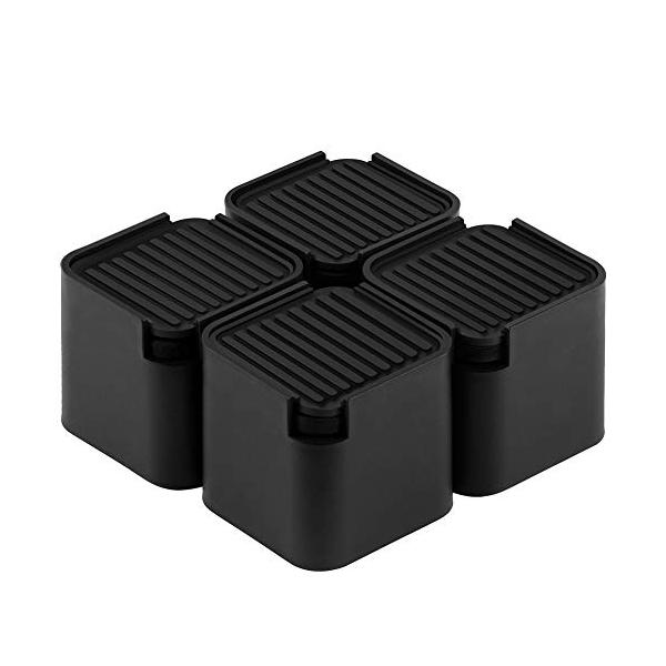 他サイト： Uping 洗濯機用防振かさ上げ台 高さ調整・防音・防振ゴムマット 洗濯機用置き台 かさ上げ用 (一般用/高さ91mm) 4個入り ブラックの商品画像