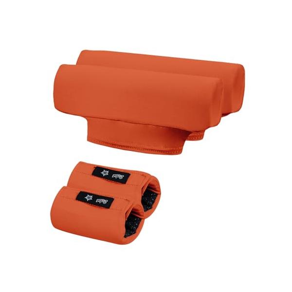 オレンジ/-/-・Color:オレンジ・疲れない松葉杖は堅い素材だと疲れるので、このカバーを装着したところ、腕にかかるストレスからフリーに非常に使いやすくなります。・通気性ポリエステルとスポンジ素材を使用するため、通気性か吸湿性が抜群です。...