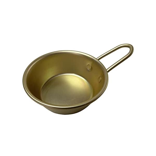 中華食器ゴールド/-/Maekawa metal industry plants・PatternName:単品・パッケージ個数:1・サイズ:幅16.9×奥行12×高さ6cm・板厚:0.6mm・容量:360ml・本体重量:48g・カラー:ゴールド