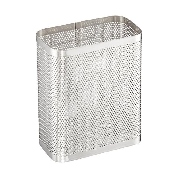 ・シルバー 8.2×6.4×10cm(外寸) SUI-6078・・PatternName:パンチングポケット・サイズ:8.2×6.4×10cm・材質:18-8ステンレス鋼・生産国:日本・色: シルバー